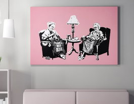 Wallity Lienzo Decorativo Banksy WY141 (50 x 70 cm)